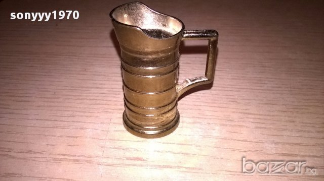 миниатюра ретро колекция-халба -мед/месинг-5х4х2.5см-внос швеицария