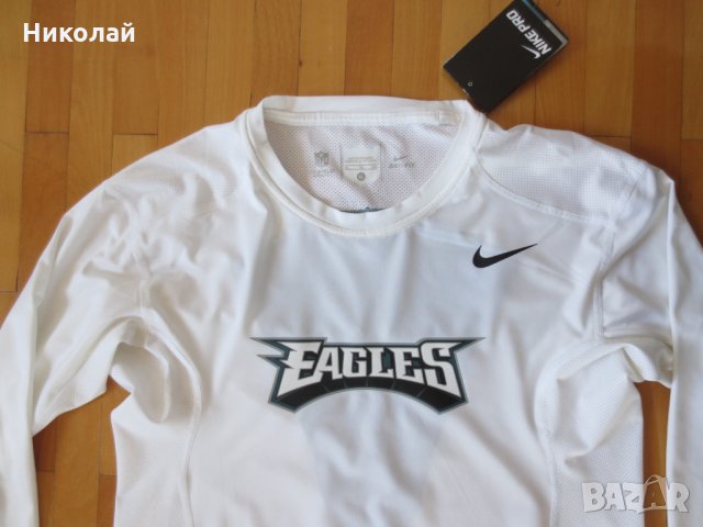 nike pro NFL Philadelphia Eagles long sleeve top, снимка 2 - Спортни дрехи, екипи - 24372817