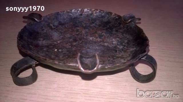 пепелник от ковано желязо-14см, снимка 8 - Антикварни и старинни предмети - 18225149