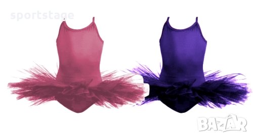 Детско трико с 2 връзки и туту поличка-пачка нов