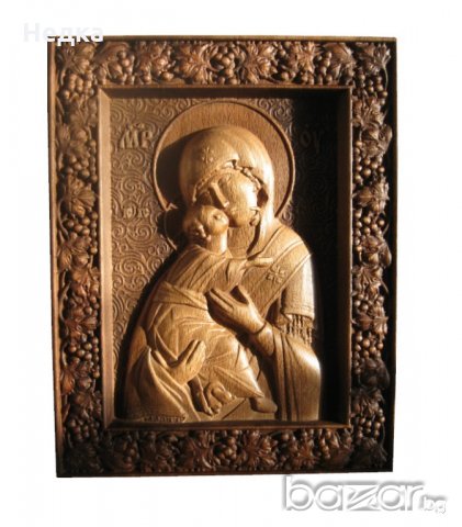 Дърворезба, Икони ИСУС ХРИСТОС или Богородица , снимка 6 - Икони - 21416135