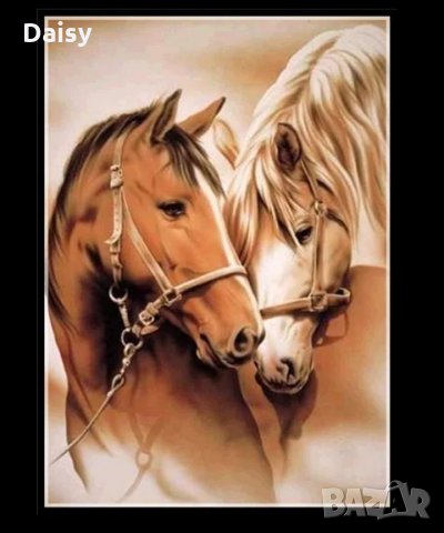 Диамантен гоблен"Коне", снимка 2 - Гоблени - 25799702