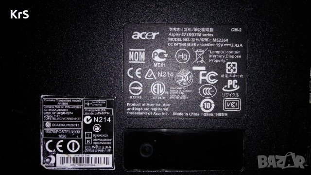 Acer Aspire 5738Z на части, снимка 2 - Части за лаптопи - 21519985