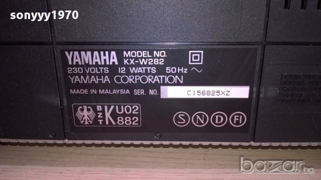 Yamaha kx-w282 deck-внос швеицария, снимка 9 - Ресийвъри, усилватели, смесителни пултове - 13690148