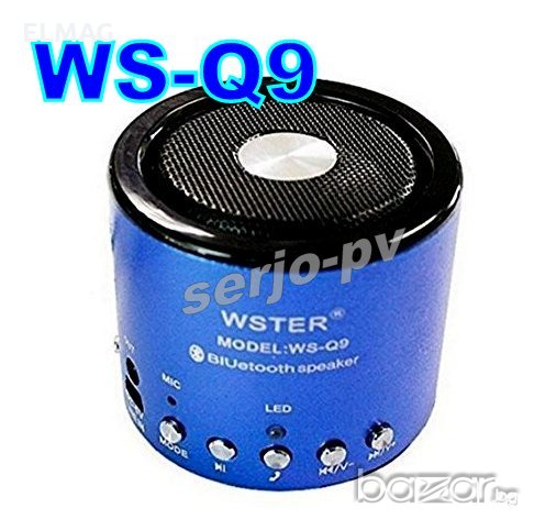 Мини АУДИО КОЛОНКА "WS-Q9", снимка 4 - MP3 и MP4 плеъри - 19964878