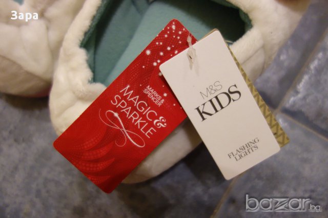 светещи пантофи Marks & Spencer, 35,5ти номер, снимка 2 - Бебешки обувки - 13159204