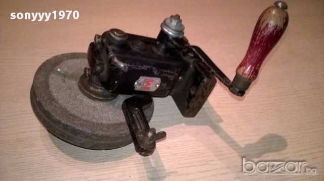 METABO-антика-Metabo-germany-ретро шмиргел-ръчен-20/20см, снимка 12 - Антикварни и старинни предмети - 15451751