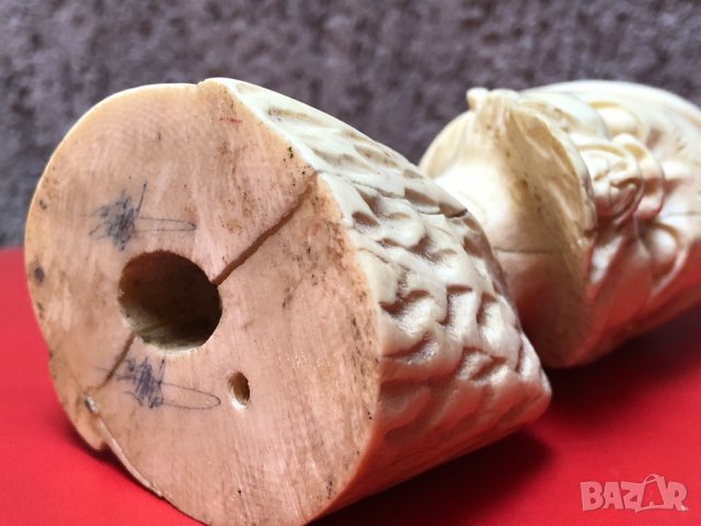 Слонова кост /бюст на африкански жрец, снимка 7 - Антикварни и старинни предмети - 13709155