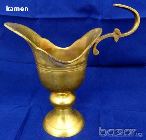 Кана месинг 16 см., снимка 4 - Антикварни и старинни предмети - 15069660