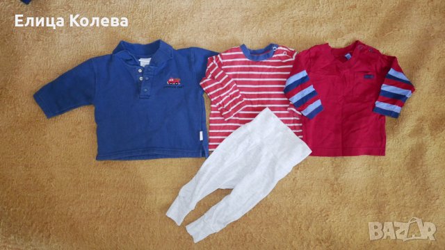 Лот блузи и долнище 6-9 м, снимка 1 - Бебешки блузки - 25930943