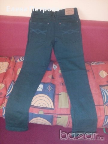 тъмнозелен панталон Ла Редут слим модел размер 150, снимка 2 - Детски панталони и дънки - 19527483