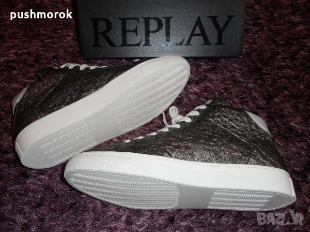 REPLAY Hall Hi-Top Trainers, снимка 6 - Кецове - 21698500