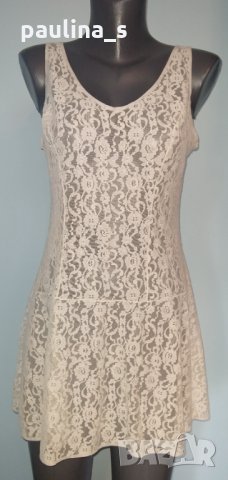 ВИНТИДЖ / Дантелена рокля тип нощница от соц-а, снимка 2 - Рокли - 26108681