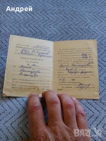 Удостоверение за разред, снимка 2 - Антикварни и старинни предмети - 21989498
