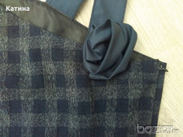 Рокля/сукман в синьо-сиво, снимка 4 - Сукмани - 20692728