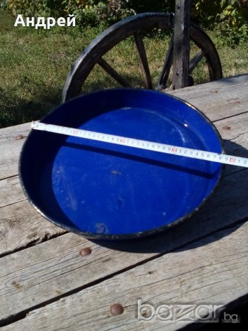 Емайлирана тава,тепсия, снимка 5 - Антикварни и старинни предмети - 19567042