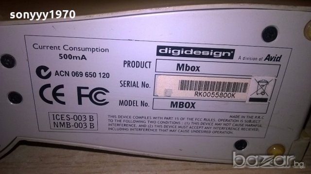 focusrite-digidesign focusrite mbox/avid-внос швеицария, снимка 16 - Ресийвъри, усилватели, смесителни пултове - 19603057