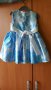 Официална детска рокля в синьо с болеро, снимка 3