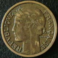 2 франка 1934, Франция, снимка 2 - Нумизматика и бонистика - 11703571