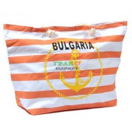 Лятна чанта с котва и надпис България - текстил, снимка 1 - Чанти - 15889700