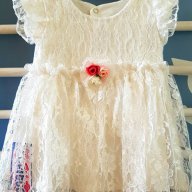 Дантелена рокличка / 68,74 размер, снимка 5 - Бебешки рокли - 16051702