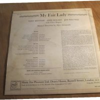 Грамофонна плоча MY FAIR LADY -  стара вариететна музика изд. 1965  год ! Произведено и внос от Англ, снимка 2 - Грамофонни плочи - 19796140