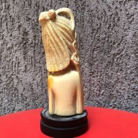Слонова кост женски бюст, снимка 6 - Антикварни и старинни предмети - 13709103