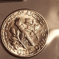 BUnc  One Dime USA 1955-s, снимка 3 - Нумизматика и бонистика - 20103953