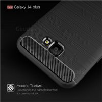 Samsung Galaxy J4 Plus карбон силиконов гръб / кейс, снимка 1 - Калъфи, кейсове - 24916740