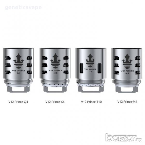 Smok TFV12 Prince coil - Q4, X6, T10, RBA, glass tube , снимка 1