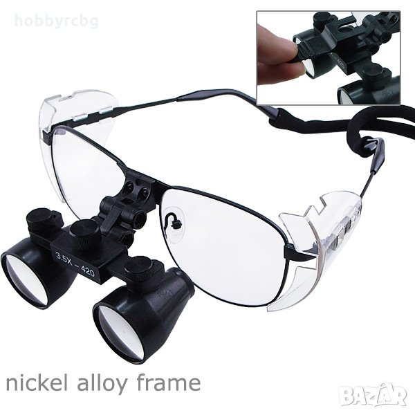 Дентални хирургични медицински лупи от никелова сплав 3.5х увеличение, снимка 1