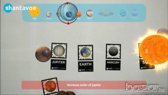 Планетите в слънчевата система оживяват с 9 интерактивни карти , снимка 2 - Карти за игра - 18220647