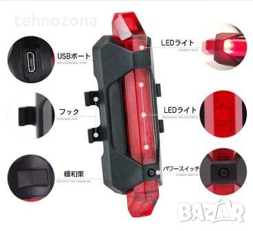 Задна светлина за велосипед, RAPID X, LED USB, снимка 5 - Части за велосипеди - 22380933