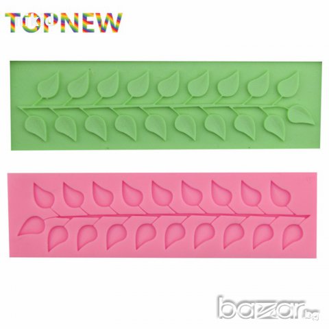 клонче ситни листенца листа кант форма силиконов молд декорация украса фондан торта мъфини и др