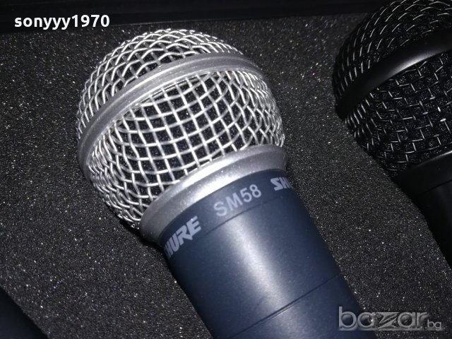 shure & behringer-микрофони комплект с куфар и държачи, снимка 9 - Микрофони - 20929154