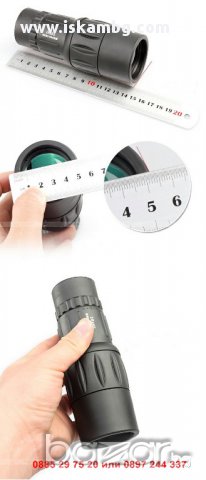Монокъл 16x52 с двоен фокус и оптичен Zoom - код 1034, снимка 5 - Други спортове - 12971898