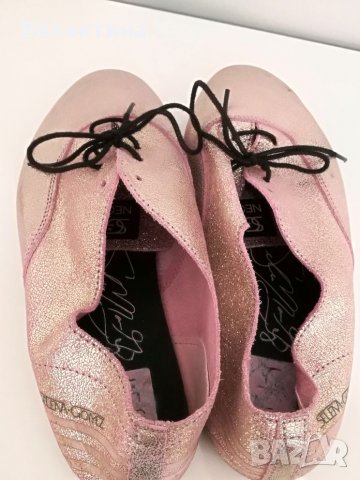 Розови Adidas 41,1/3 балеринки Selena Gomez естествена кожа, снимка 8 - Дамски ежедневни обувки - 25979610
