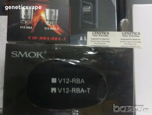 Smok V12 RBA T самообслужваема рба глава оригинална! , снимка 3 - Аксесоари за електронни цигари - 18500233