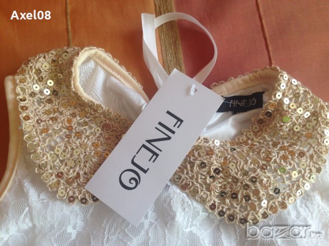 Нова стилна дантелена рокля с етикет!, снимка 3 - Детски рокли и поли - 18413126