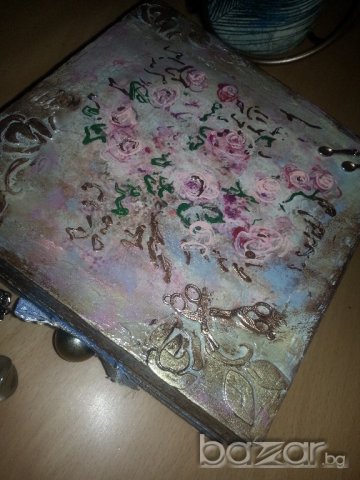 Кутия винтидж декупаж, снимка 7 - Декорация за дома - 15238264