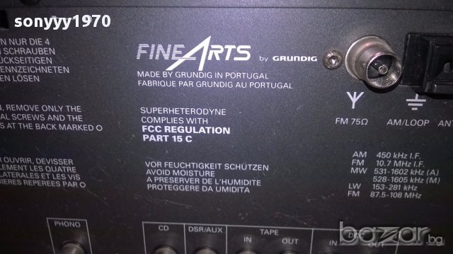Finearts by grundig-r1 receiver-внос швеицария, снимка 12 - Ресийвъри, усилватели, смесителни пултове - 13744544