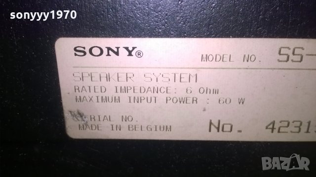 sony ss-a109/60w/6ohm-made in belgium-внос швеицария, снимка 11 - Тонколони - 23860867