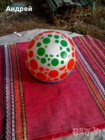 Стара детска топка #5, снимка 2 - Антикварни и старинни предмети - 23275259
