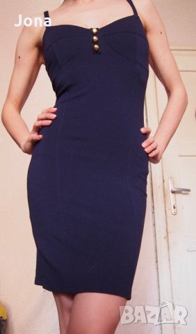 Рокля сукман в синьо 