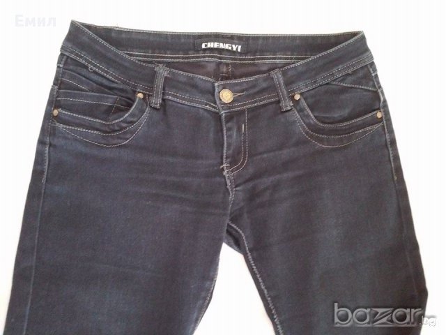 Дамски еластични дънки, снимка 4 - Дънки - 9932776