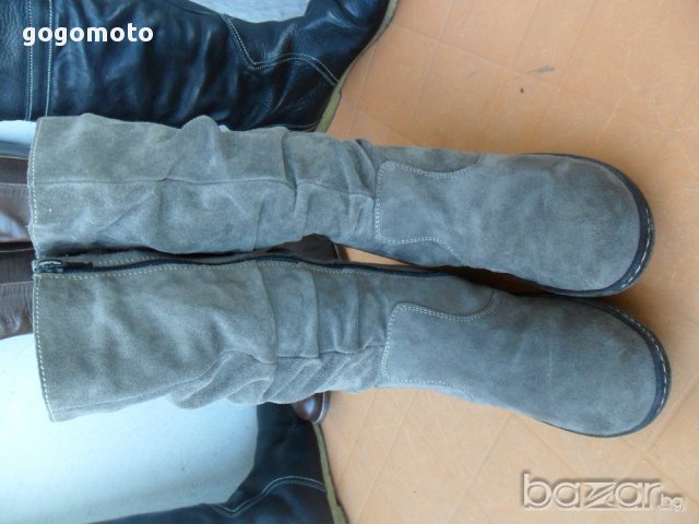дамски ботуши 37 original JANET D®., естествен велур ,GOGOMOTO.BAZAR.BG®, снимка 5 - Дамски ботуши - 12982921