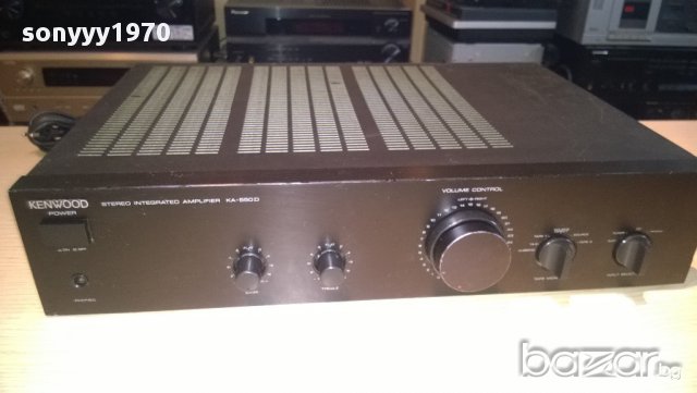kenwood ka-550d stereo amplifier-made in japan-внос швеицария, снимка 2 - Ресийвъри, усилватели, смесителни пултове - 9778414