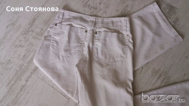 Дамски панталон бял, снимка 3 - Панталони - 18454728
