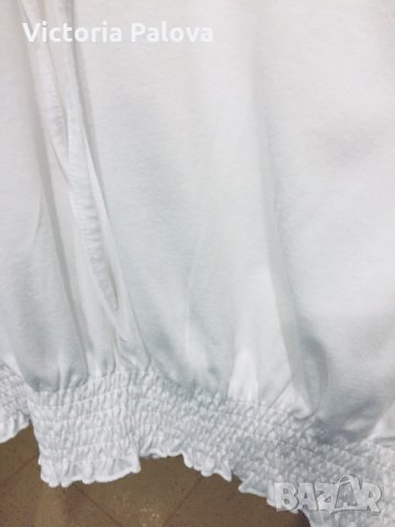 Красива бяла блуза FREE QUENT, снимка 3 - Туники - 24173987