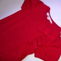 H&M туника червена – 6-8г, 122-128см, снимка 2 - Детски Блузи и туники - 24683526